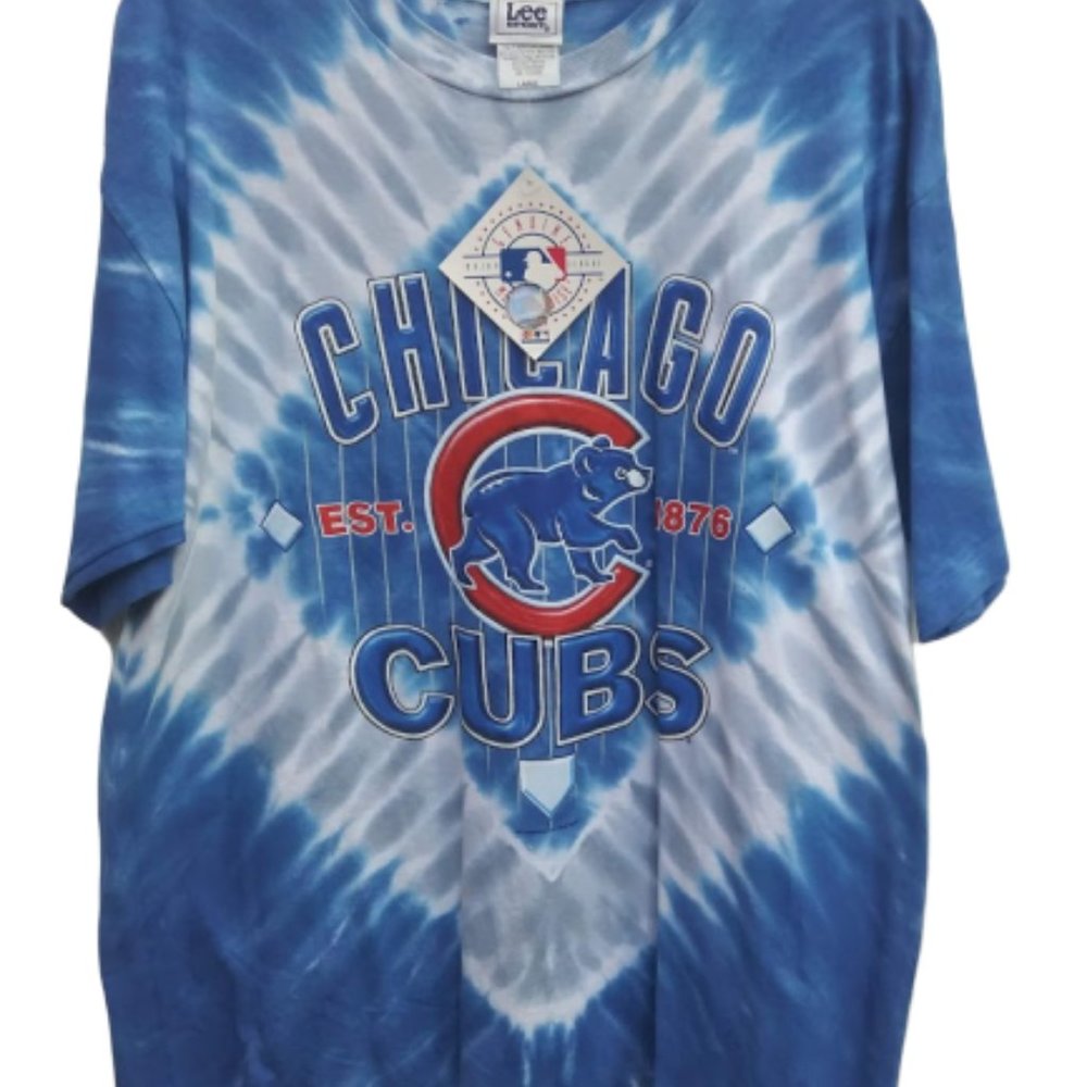 Vintage Blue Chicago Cubs T-shirt Size L Never Use